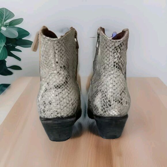 Freebird by Steven Size 7 Boots Miramar Snak  Leather Buckle Pointed Toe - Picture 7 of 9